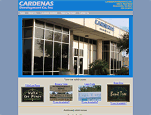 Tablet Screenshot of cardenasdevelopment.com